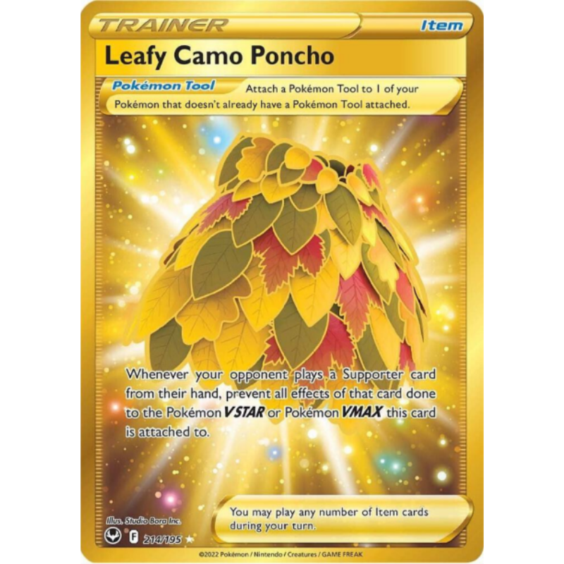 Leafy Camo Poncho (Secret) - Silver Tempest #214/195