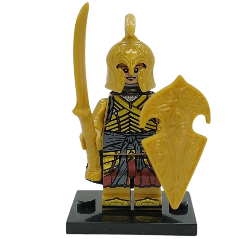 Lego Compatible Lord Of The Rings Galadhrim Warriors Elf Army Minifig - Sword and Shield w/ belt
