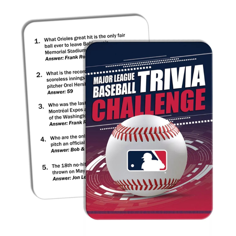 MLB Trivia Challenge Card Game