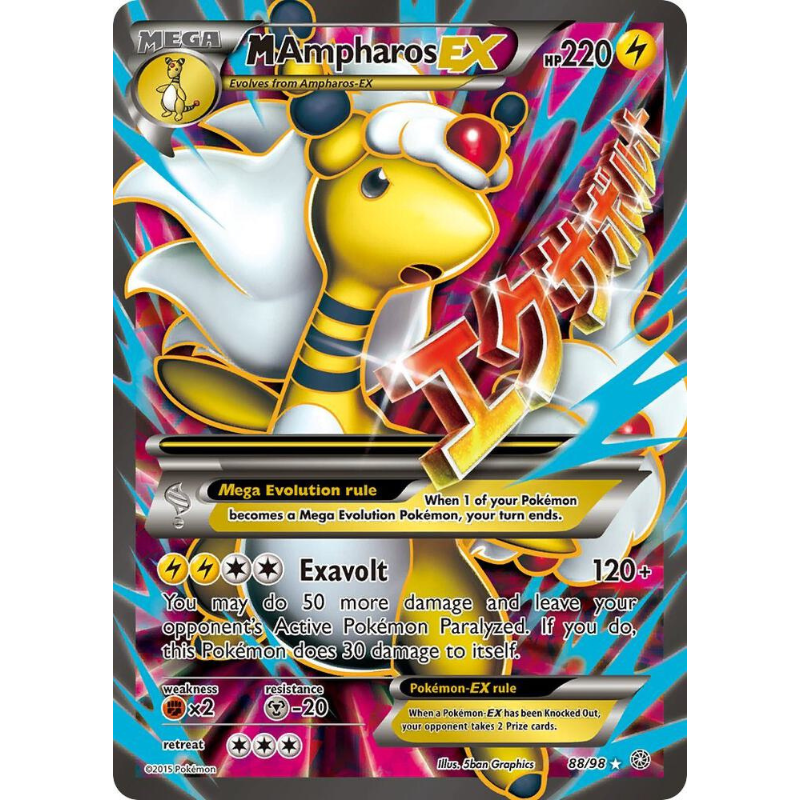 M Ampharos EX (88 Full Art) - Ancient Origins #88/98