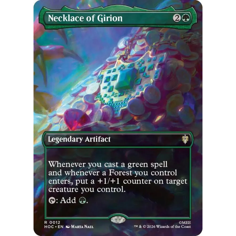Magic: The Gathering Necklace of Girion (Borderless) - The Hobbit #12