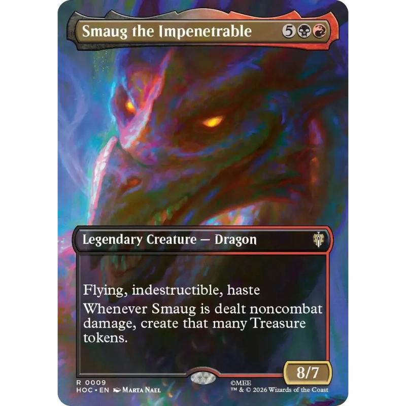 Magic: The Gathering Smaug the Impenetrable (Borderless) - The Hobbit #9