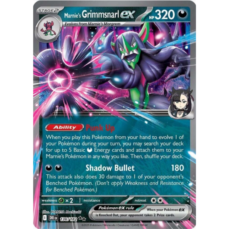 Marnie's Grimmsnarl ex - Destined Rivals #136/182