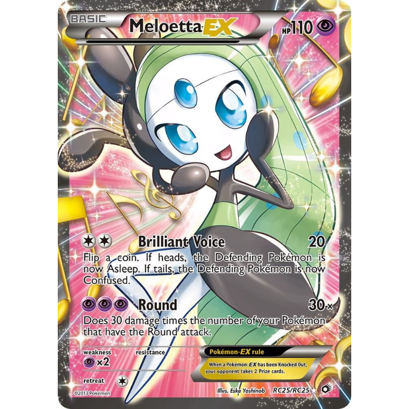 Meloetta EX (Full Art) - Legendary Treasures: Radiant Collection #RC25/RC25