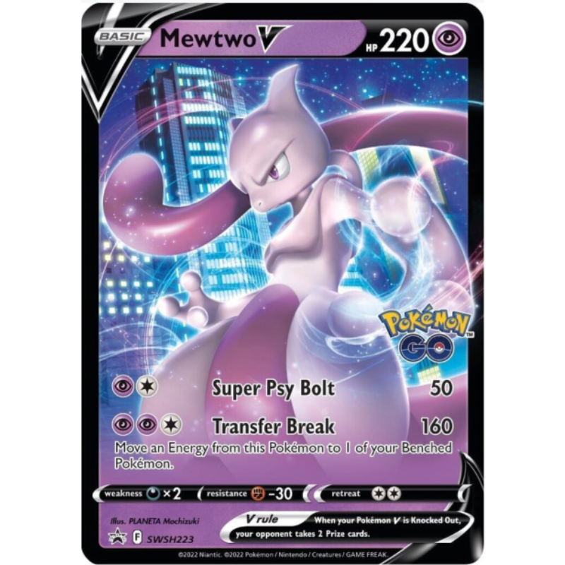 Mewtwo V - Sword & Shield Promo Cards #SWSH223