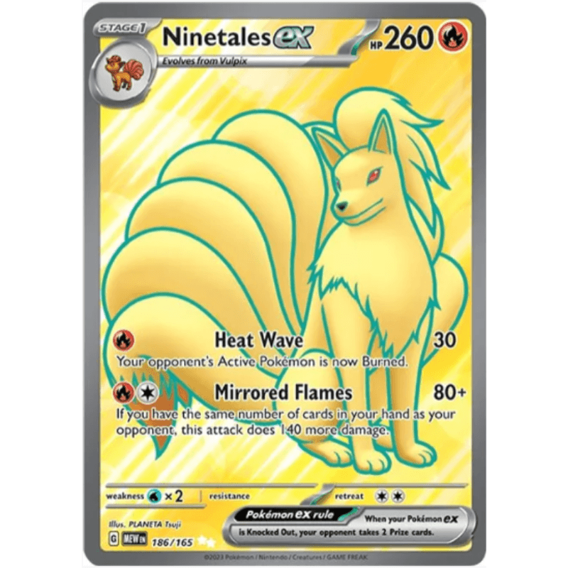 Ninetales ex - SV: Scarlet & Violet 151 #186/165 Dx Games & More Ninetales ex - SV: Scarlet & Violet 151 #186/165 Dx Games & More