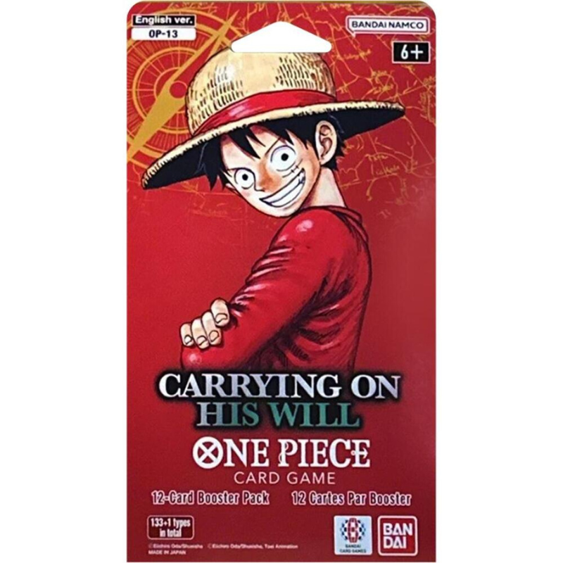 One Piece TCG: Carrying On His Will Sleeved Booster Pack (OP-13)