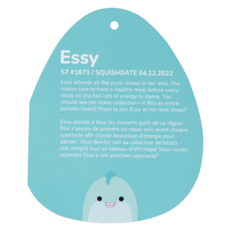 Original Squishmallow Essy the blue eel 7.5in