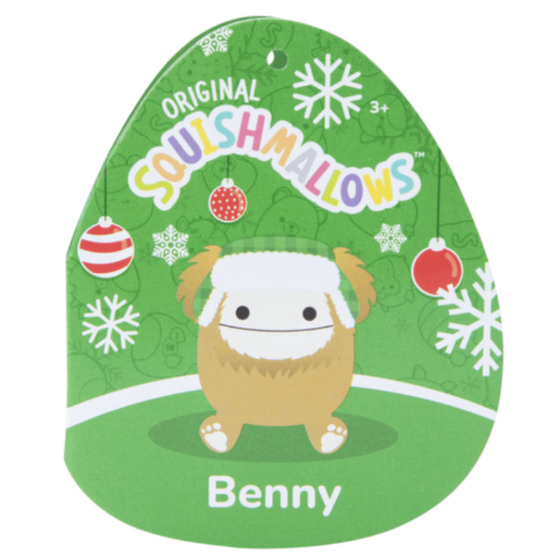 Original Squishmallow Limited Edition Holiday Benny 7.5in