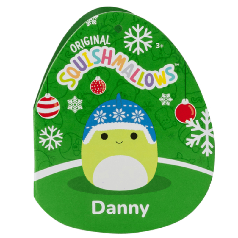 Original Squishmallow Limited Edition Holiday Danny the dino 7.5in