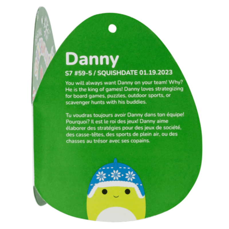 Original Squishmallow Limited Edition Holiday Danny the dino 7.5in
