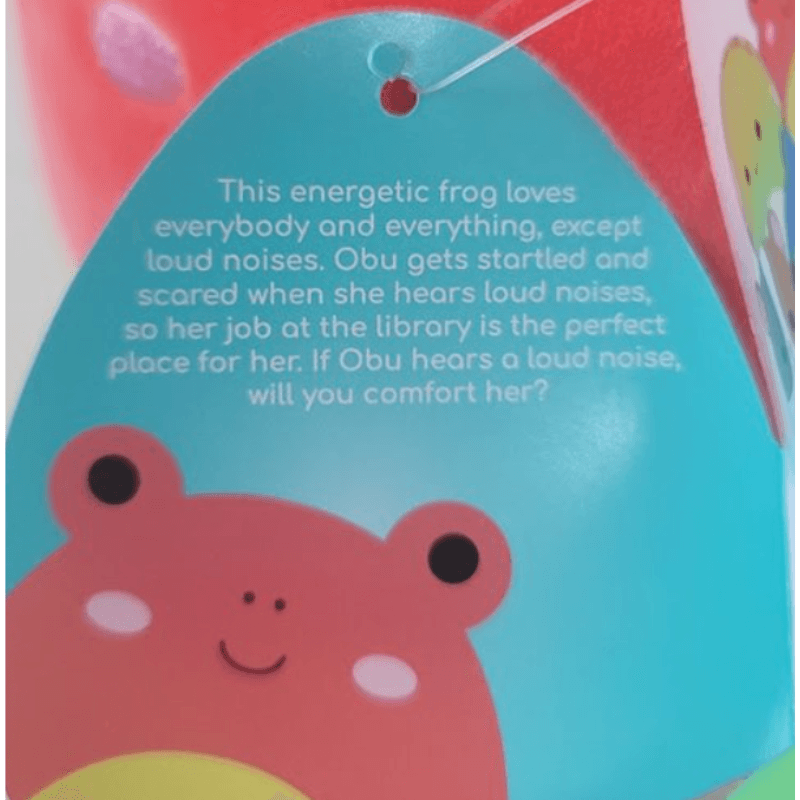 Original Squishmallow Obu the red frog 7.5in