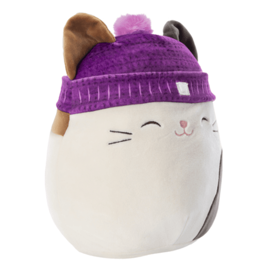 Original Squishmallows Cam with Purple Hat 7.5"