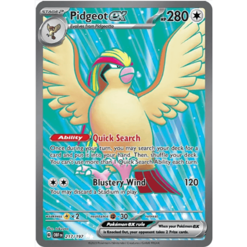 Pidgeot ex - Obsidian Flames #217/197