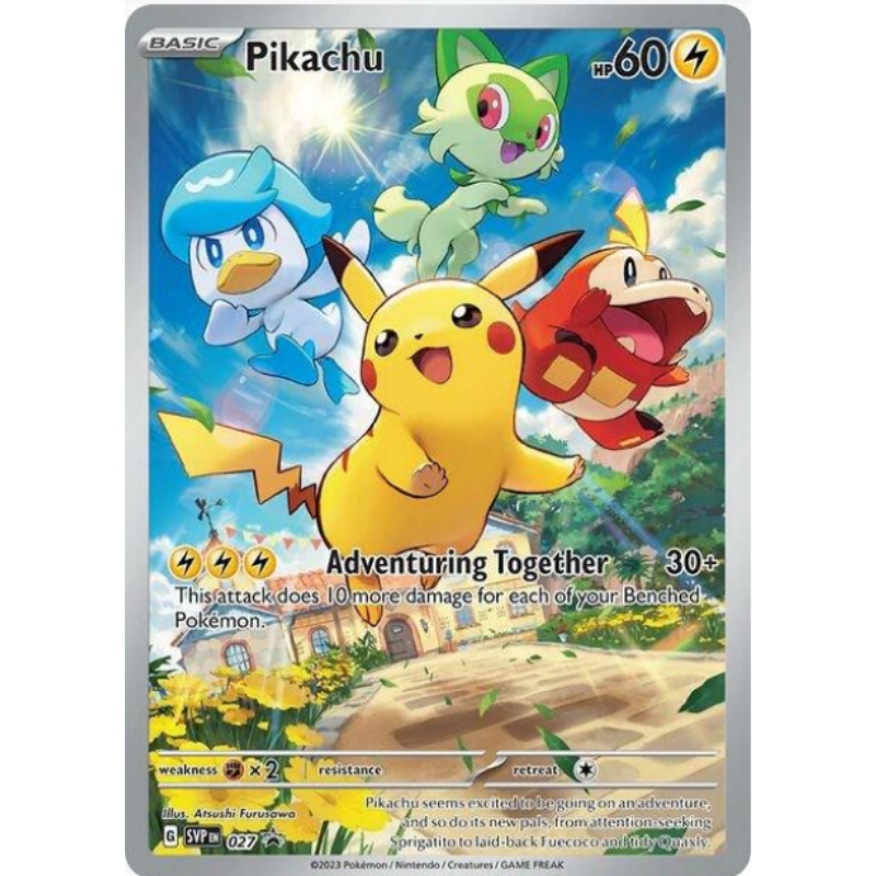 Pikachu - Scarlet & Violet Promo Cards #027