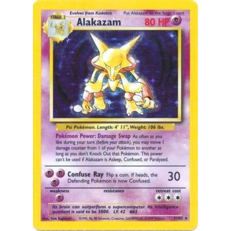 Pokémon Alakazam - Base Set #001/102