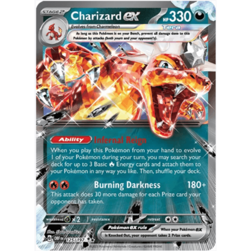 Pokémon Charizard ex - Obsidian Flames #125/197 NM