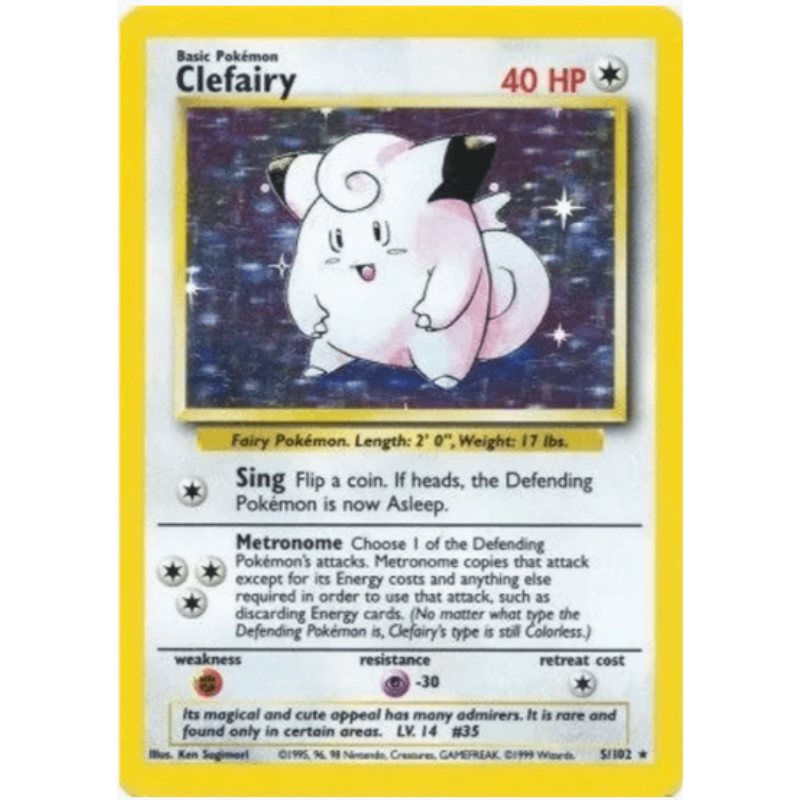 Pokémon Clefairy - Base Set #005/102