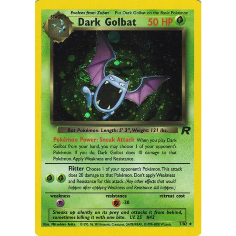 Pokémon Dark Golbat - Team Rocket #07/82