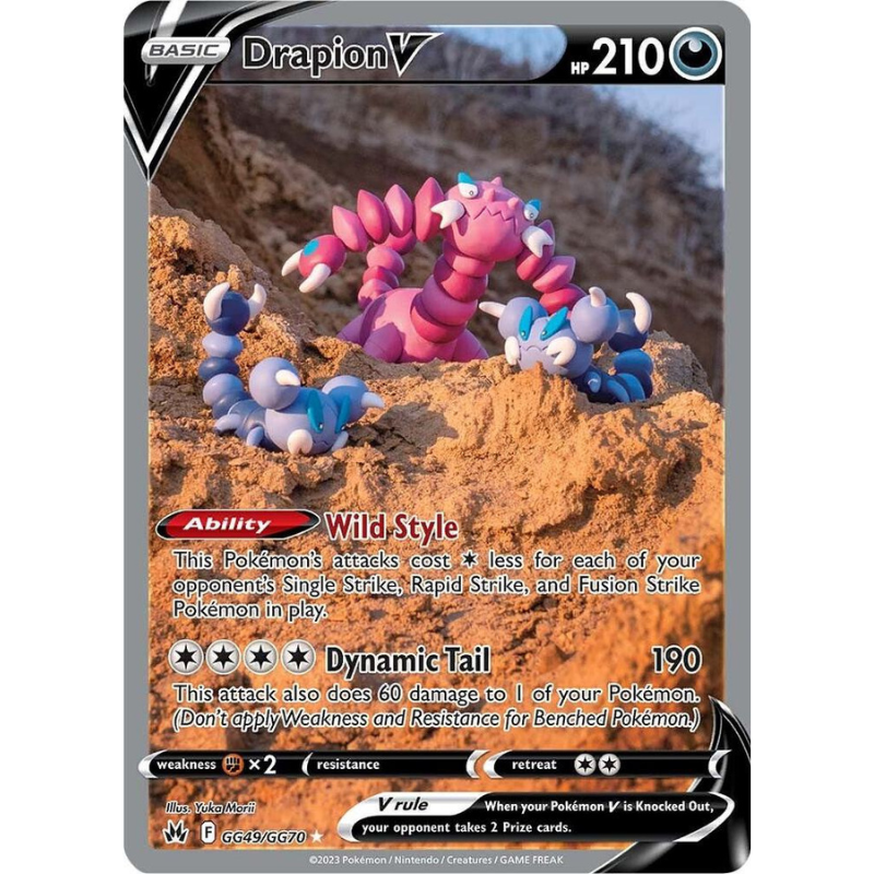 Pokémon Drapion V - Crown Zenith: Galarian Gallery #GG49/GG70