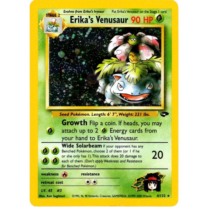 Pokémon Erika's Venusaur - Gym Challenge #004/132