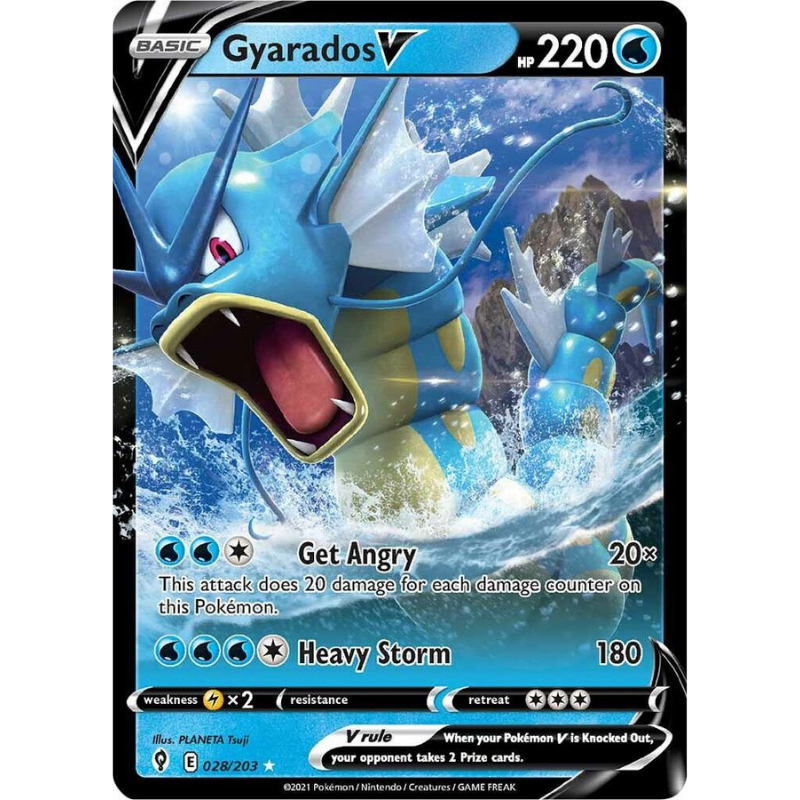 Pokémon Gyarados V - Evolving Skies #028/203