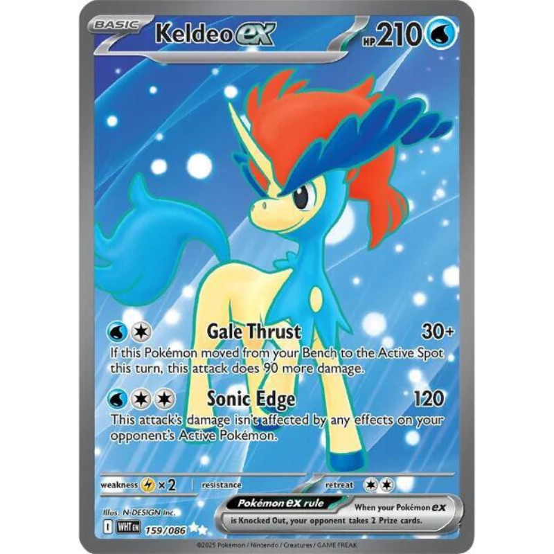 Pokémon Keldeo ex - White Flare #159/086