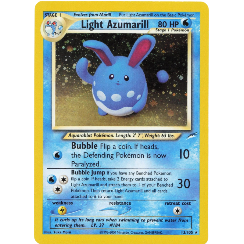 Pokémon Light Azumarill - Neo Destiny #013/105