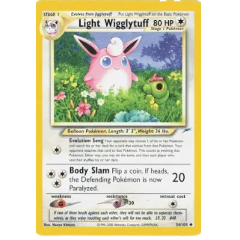 Pokémon Light Wigglytuff - Neo Destiny #054/105