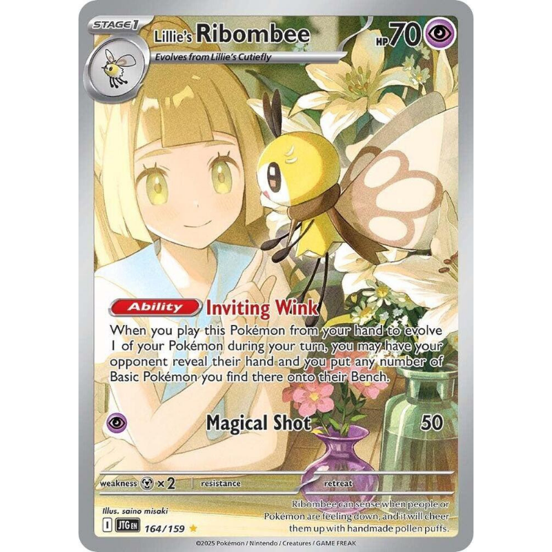 Pokémon Lillie's Ribombee - Journey Together #164/159