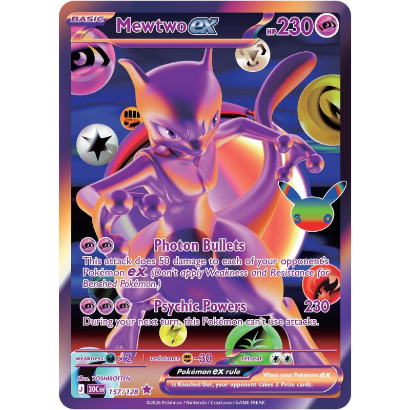 Pokémon Mewtwo ex - 30th Celebration #157/128