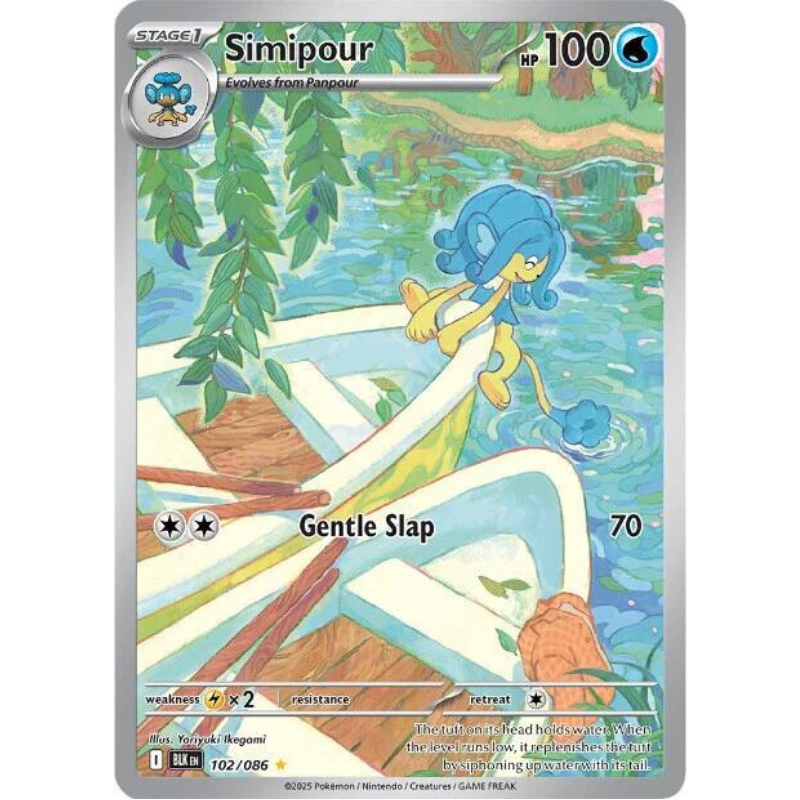 Pokémon Simipour - Black Bolt #102/086 NM