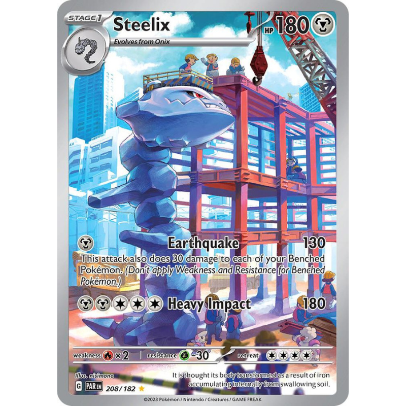 Pokémon Steelix - Paradox Rift #208/182