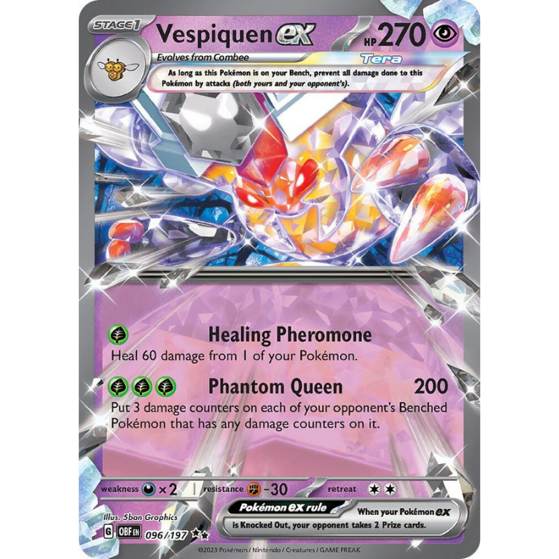 Pokémon Vespiquen ex - Obsidian Flames #096/197
