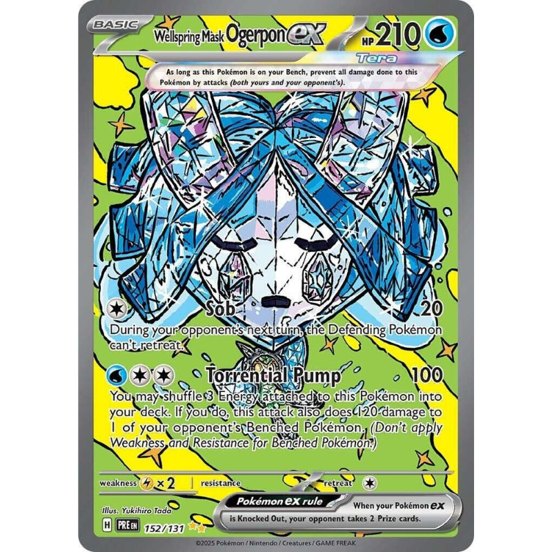 Pokémon Wellspring Mask Ogerpon ex - Prismatic Evolutions #152/131