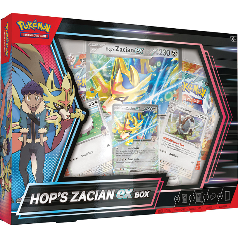 Pokémon TCG: Hop`s Zacian ex Box