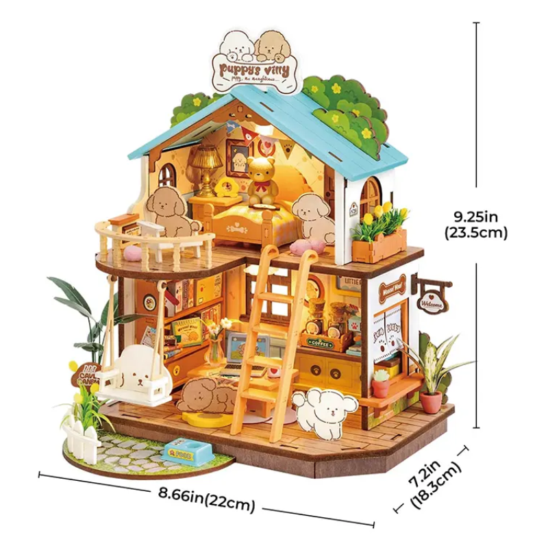 Puppy’s Cozy Villa - Rolife DIY Miniature