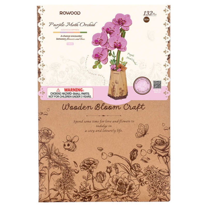 Purple Moth Orchid - Rolife DIY Miniature