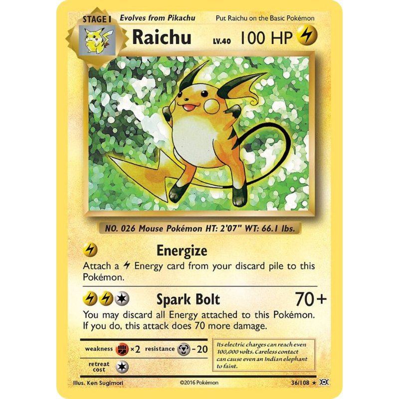Raichu - Evolutions #36/108