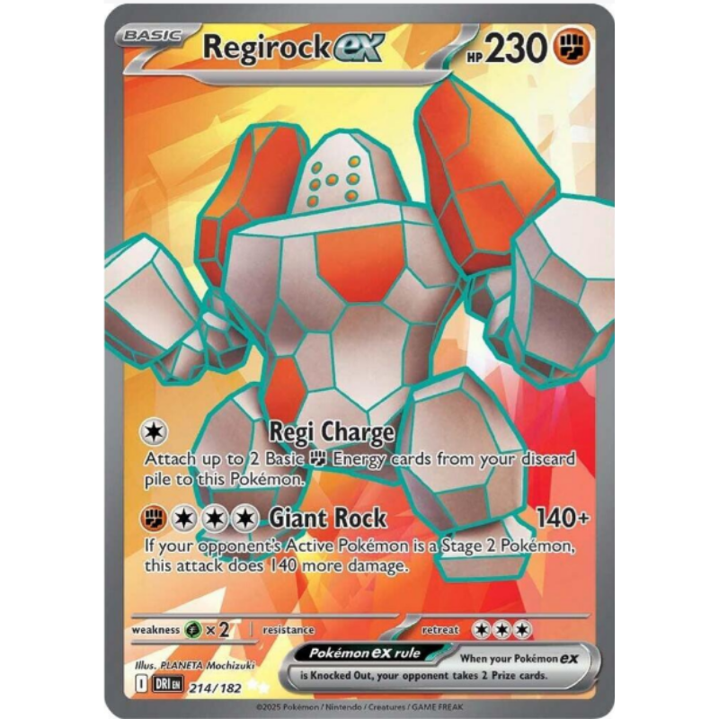 Regirock ex - Destined Rivals #214/182
