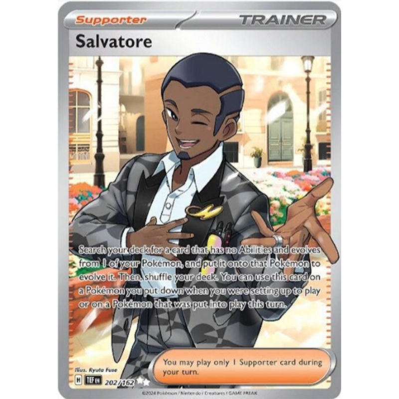 salvatore pokemon card Pokemon TCG Salvatore Scarlet & Violet Temporal Forces 160/162 Reverse Holo