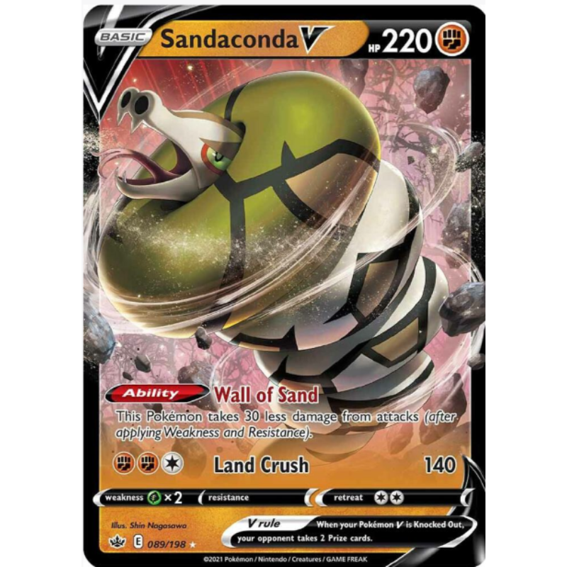 Pokmon Sandaconda V - Chilling Reign #089/198 Dx Games & More Pokmon Sandaconda V - Chilling Reign #089/198 Dx Games & More