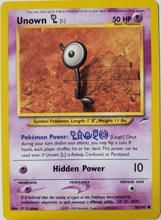 Unown L #086/105 (Near Mint)