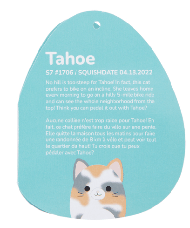 Original Squishmallows - Tahoe the Tortoiseshell Cat 7.5 in