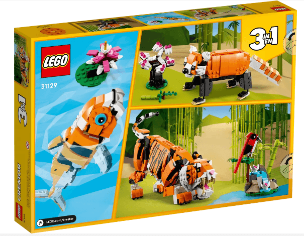 LEGO 3 in 1 Majestic Tiger 31129 Building Set