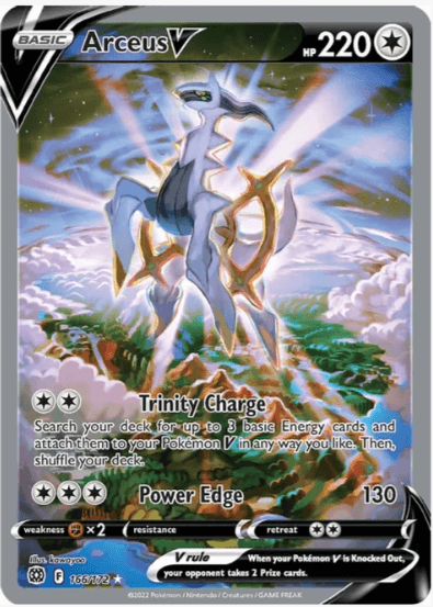 Arceus V - (Alternate Full Art)- Brilliant Stars #166/172