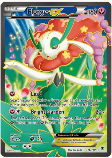 Florges EX (Full Art) - XY - Phantom Forces #116/119 (Lightly Played)