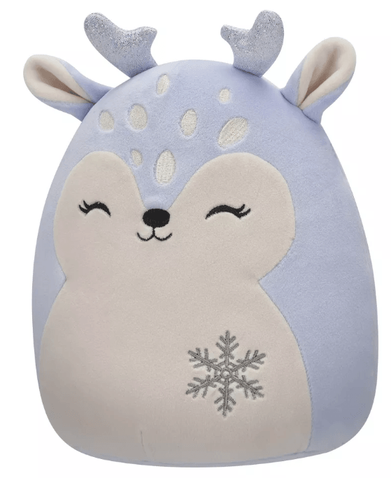 Original Squishmallows Farryn Purple Fawn with Snowflake 8"