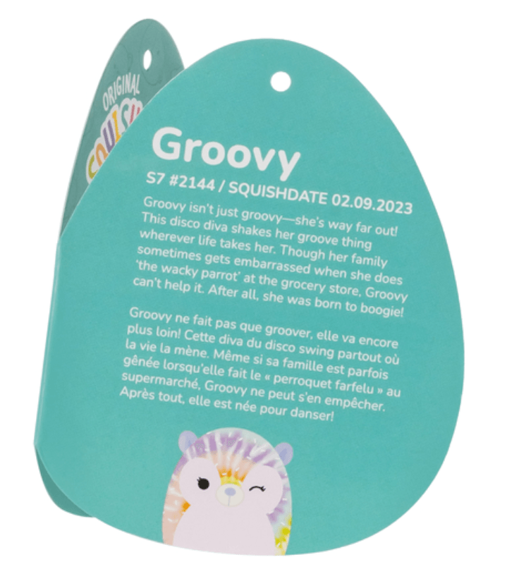 Original Squishmallows - Groovy the Hedgehog 7.5in