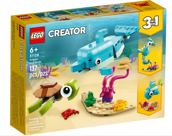 Lego Dolphin and Turtle 3in1 31128